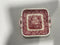Vista Pink (No Trim) China by Mason's Square Handled Cake Plate
