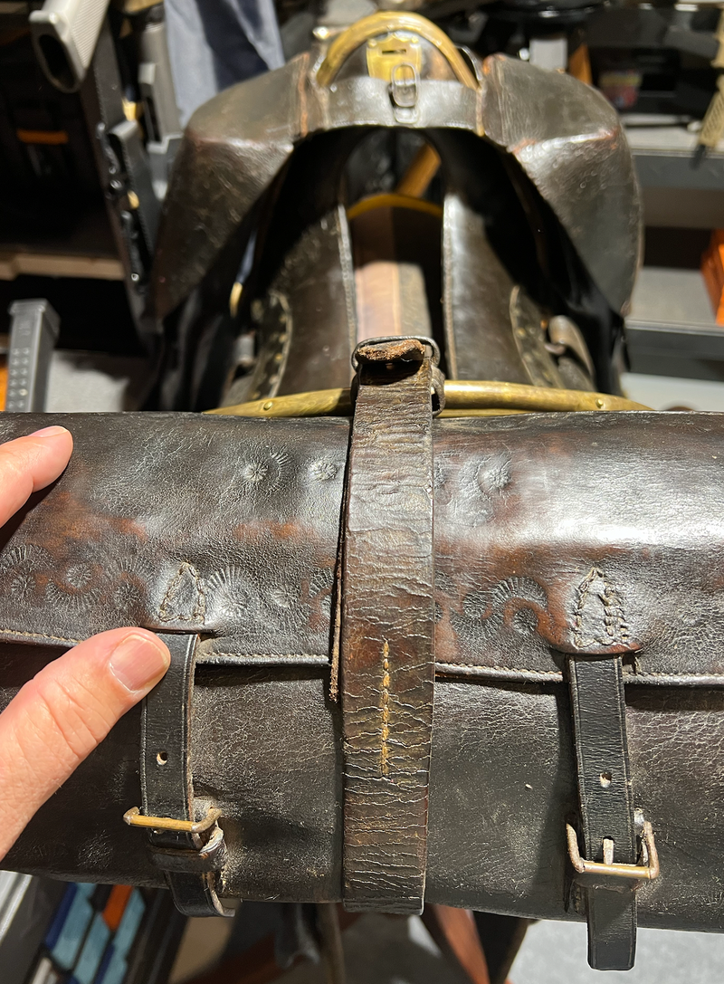Original Civil War Officer's Saddle.  McClellan-style. Made by Allegheny Arsenal