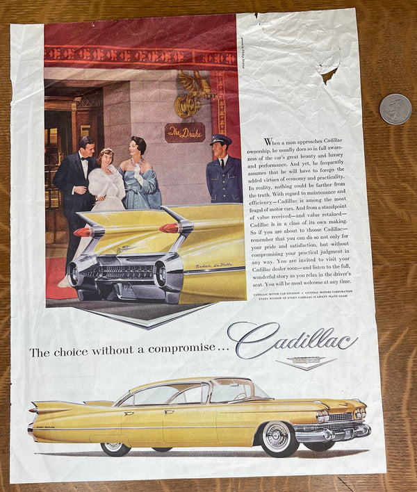 Antique 1959 Cadillac Advertisement