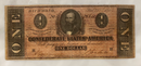 $1 Confederate Note