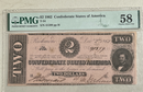 1862 Confederate States of America $2