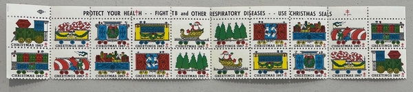 1967 Christmas charity Seal