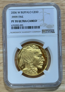 1 oz Proof 70 Ultra Cameo Gold Buffalo coin