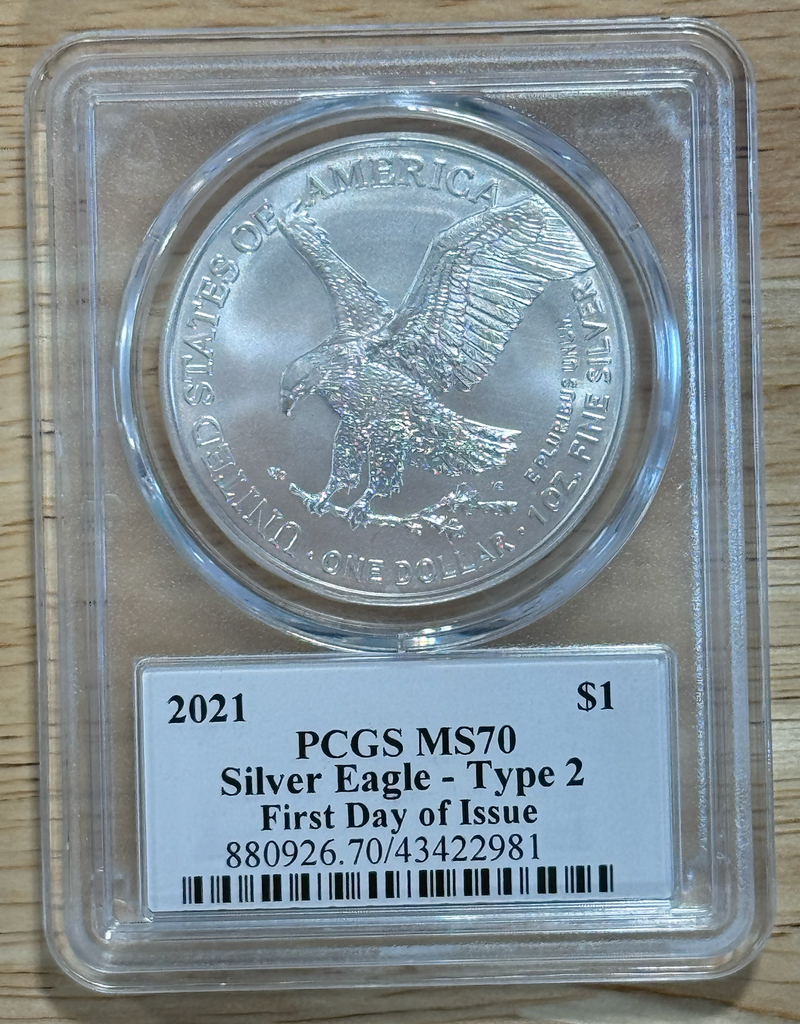 1 oz MS 70 Silver Eagle coin