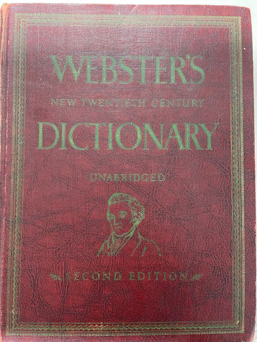 1958 Webster's Dictionary 2nd Edition