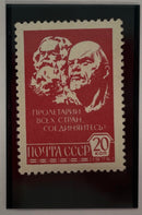 1976 Potraits of Karl Marx and Vladimir Lenin