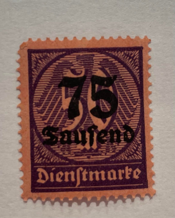 1923 Germany Official Stamp