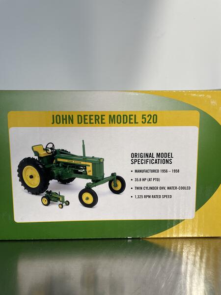 ERTL John Deere Model 520 1/16 and Bonus 1:64
