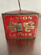 Vintage Union Leader Red Cut Plug Tobacco Tin Litho Lunch Pail With Handle