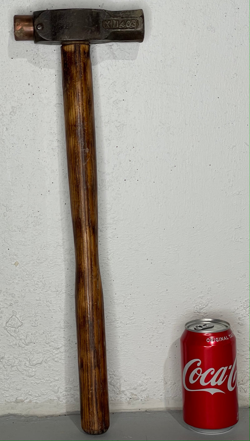 Antique Hammer with Copper Head