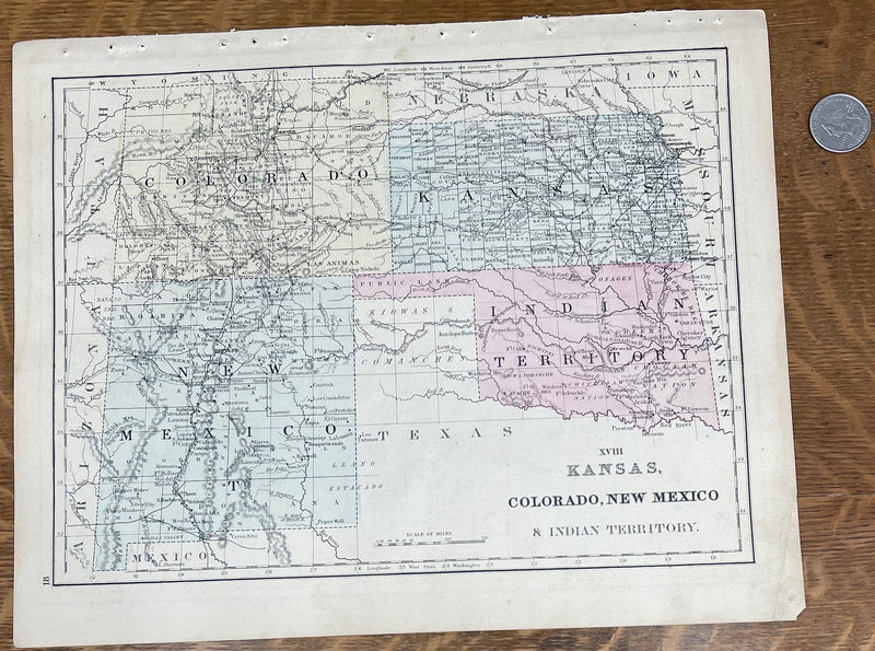 Antique 1917 Map