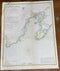 Antique 1854 Gloucester Harbor Map