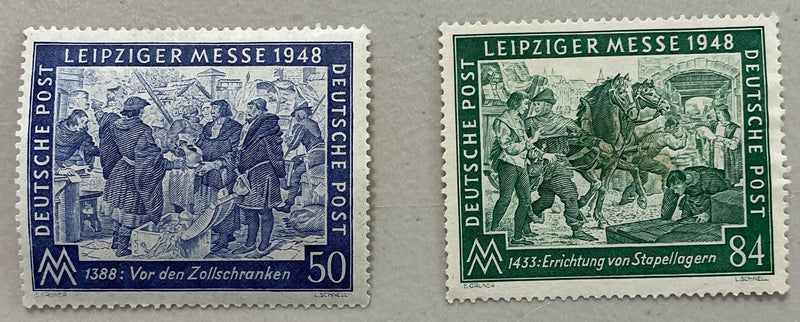 1948 Germany- Leipzig Spring Fair Stamps