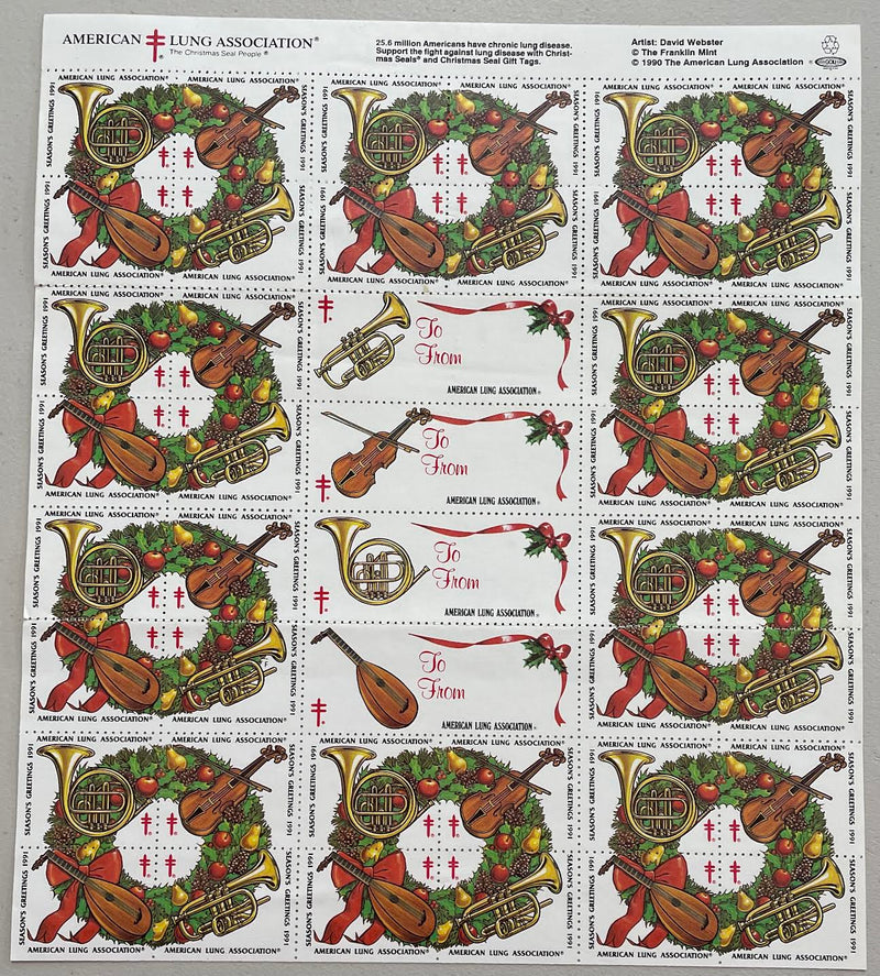 1990 American Lung Association stamps