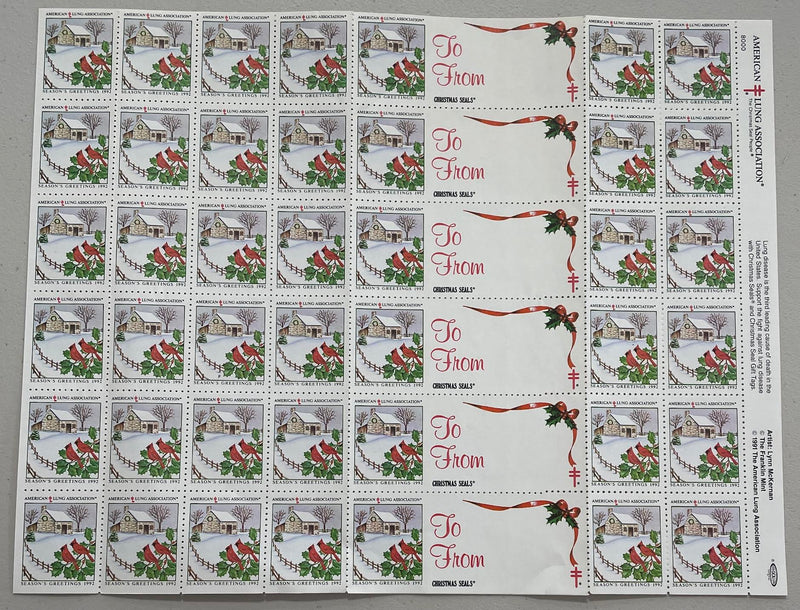 1991 American Lung Association stamps