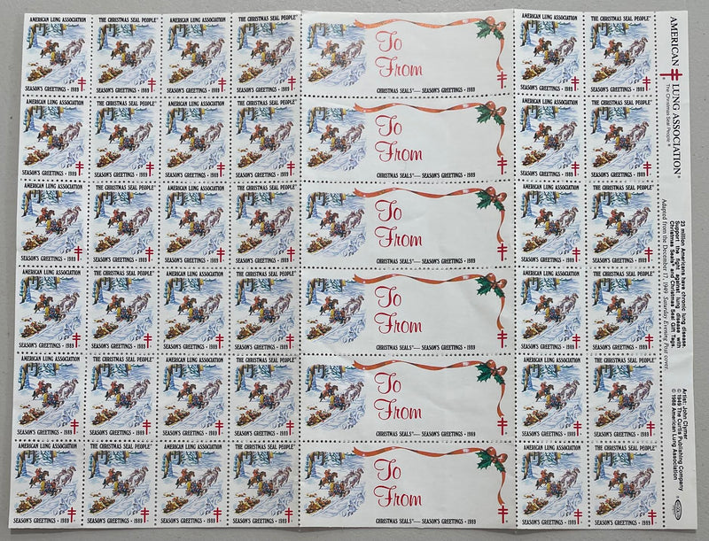 1989 American Lung Association Stamps