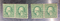 1914, 1 cent Washington pair, green stamps.