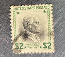 1938, $2 Harding stamp.