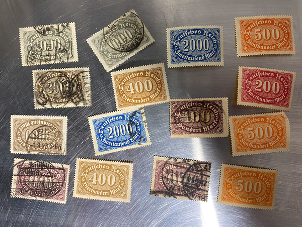 1923 Deutches Reich stamps.