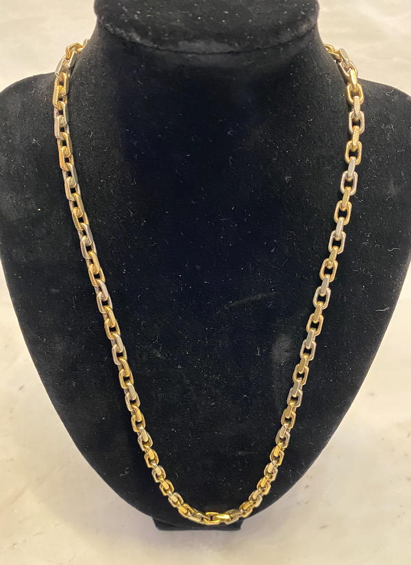 25" gold & platinum necklace.