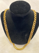 28" heavy gold necklace.