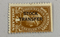 1918-22 $4 Stock Transfer stamp, yellow and brown.