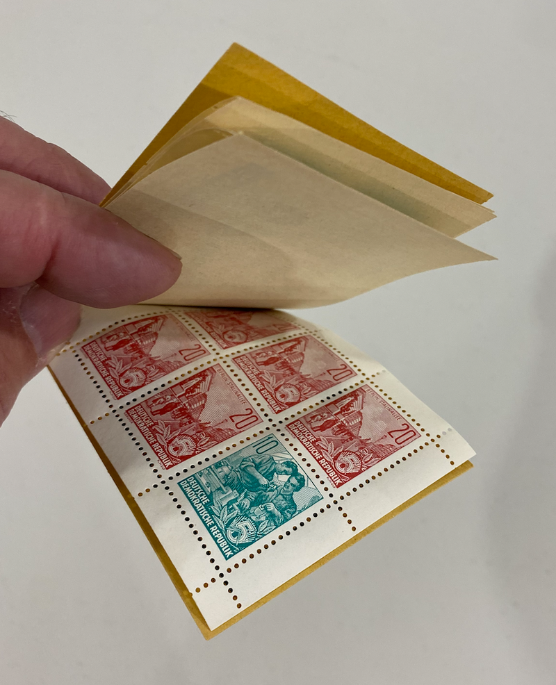 German Deutsche Post 1957-1959 stamp booklet.