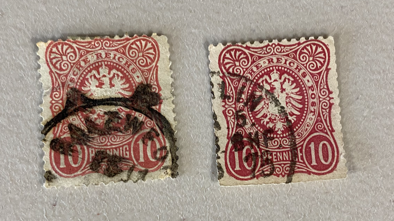 Germany German Empire 1875-1877 PFemige stamps