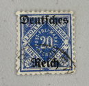 1920 German State Wurttemberg Overprint stamp