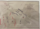 Original Civil War battle map.