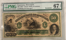 $50 Louisiana, Shreveport Citizen's Bank of Louisiana 1860s
