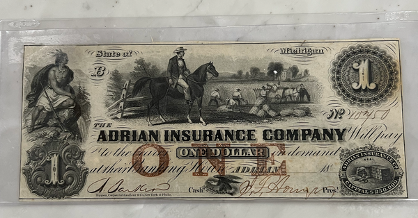 $1 Adrian Insurance Company